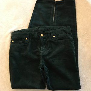 7 FOR ALL MANKIND Corduroy The Skinny Jeans Size 30 in color Black